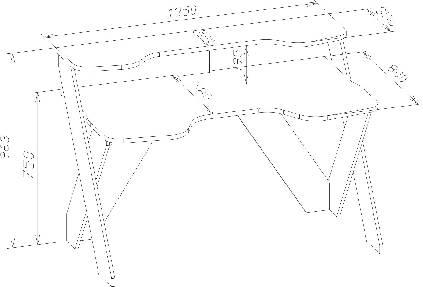 Стол компьютерный КСТ-118