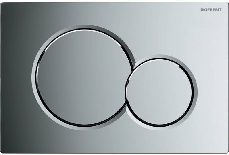 115.770.21.5 Смывная клавиша Geberit Sigma01 для двойного смыва к 111.300/350/361/362/380/390/796, Глянцевый хром