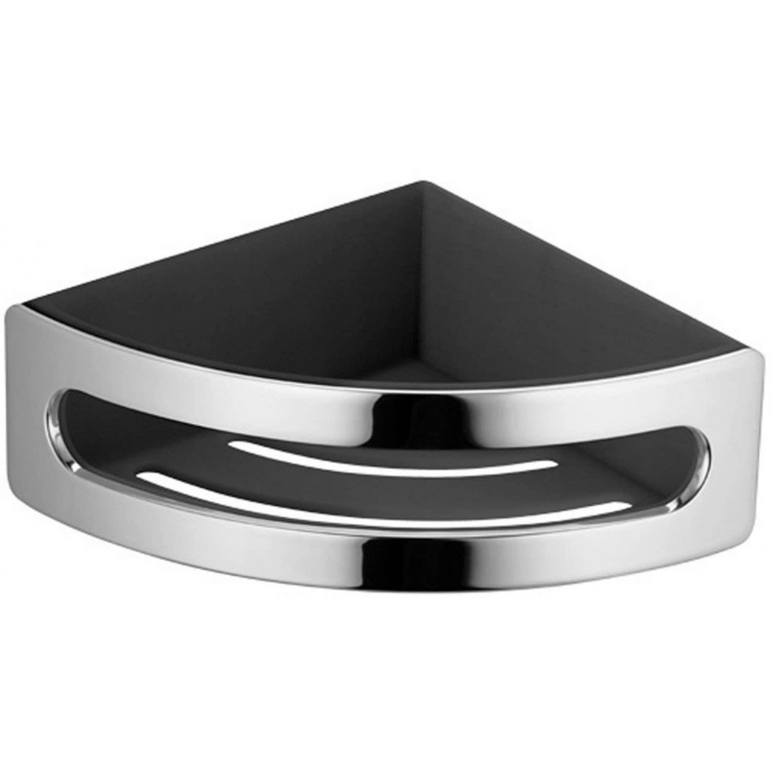 11657010001 ELEGANCE Угловая корзинка для душа хром/антрацит