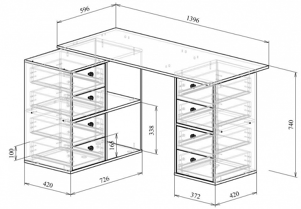 Стол письменный Прайм-76