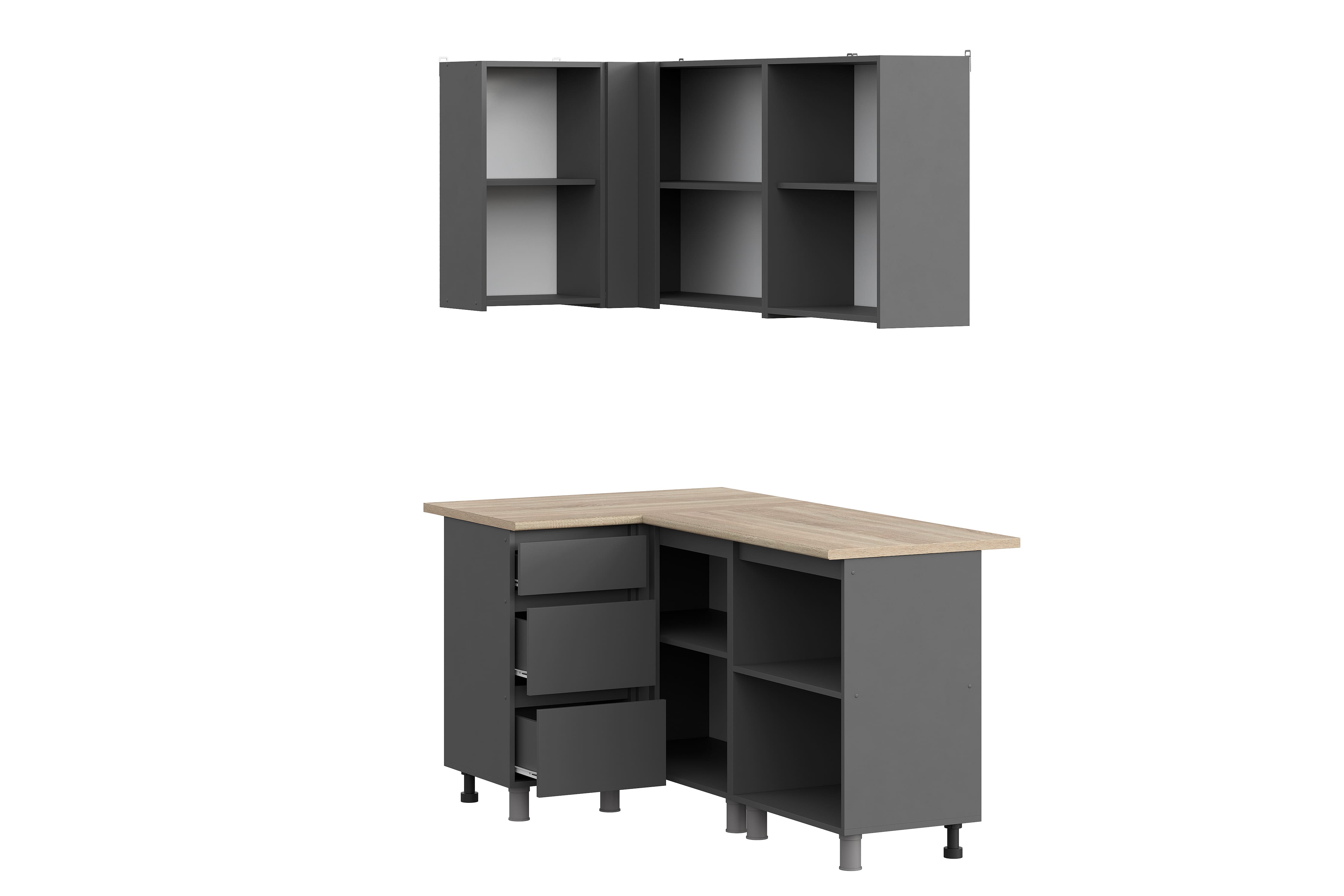 Кухня Денвер (без столешницы). Композиция 6