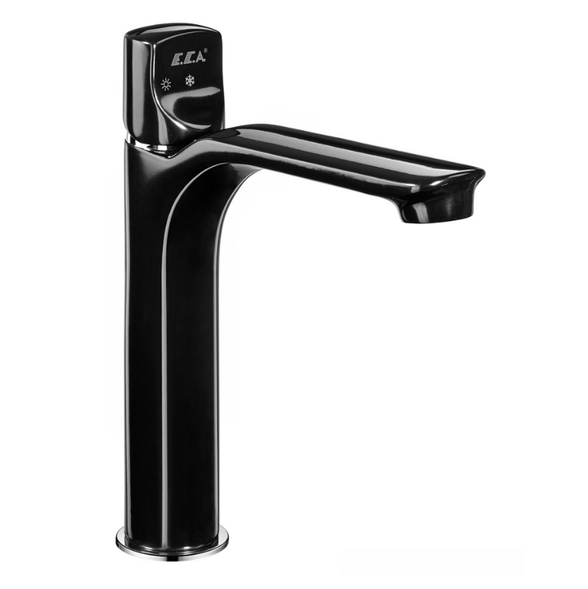 104508983EX MYRA смеситель для раковины 185, черный хром