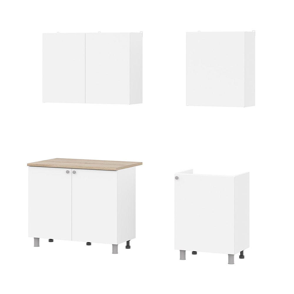 Кухонный гарнитур КГ 6 1.6 м, Белый