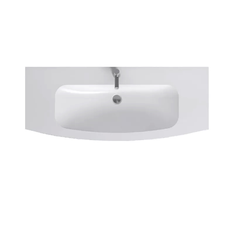 EB1886RU-DE1 Nona стеклянная раковина, матовый белый, 120 см, 1 раковина