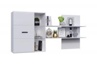 Шкаф навесной с полкой Нэнси New белый глянец / белый