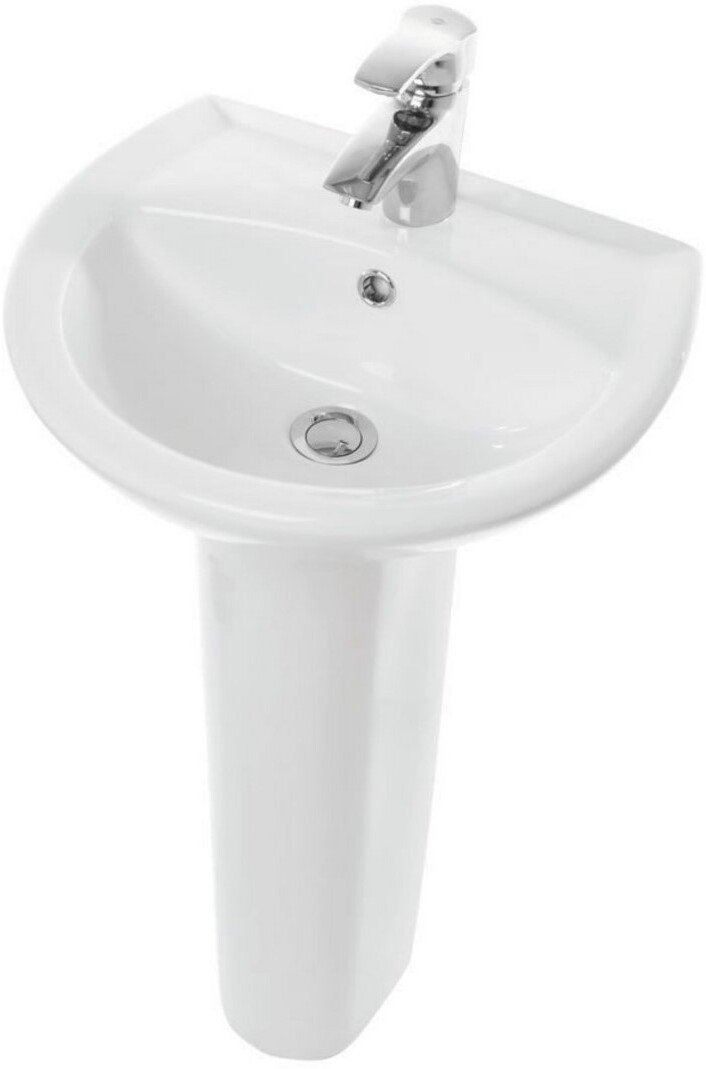 АТТИКА 48 Умывальник пьедестальный ВКС Белый S1 (WB.PD/Attica/48-C/WHT.G/S1)