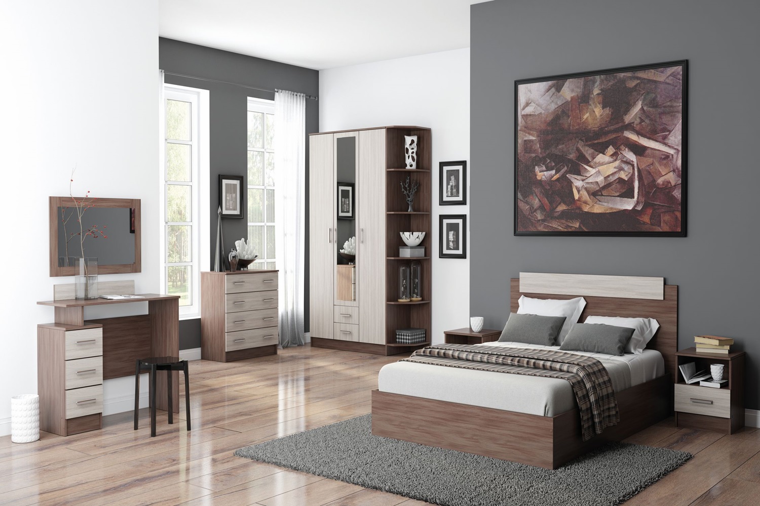 Зеркало ЭКО Ясень шимо