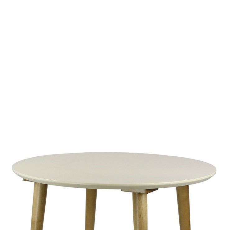 Столешница Олсон/Ронда 100х100 круг, слоновая кость