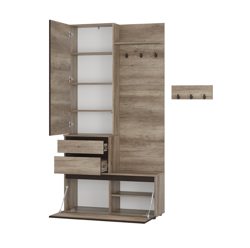 Прихожая ПР-04 Энигма дуб каньон/венге