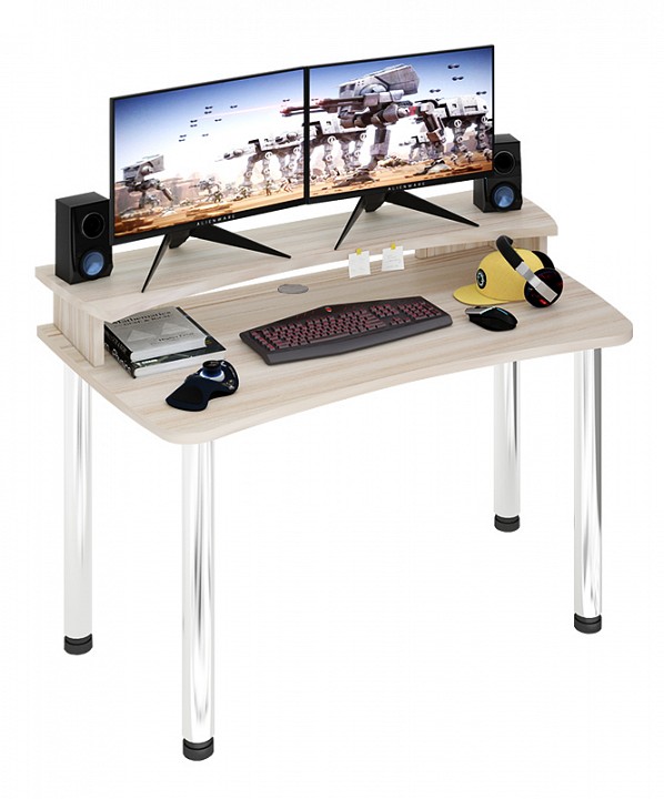 Стол компьютерный Домино Лайт СКЛ-Софт140МО+НКИЛ140