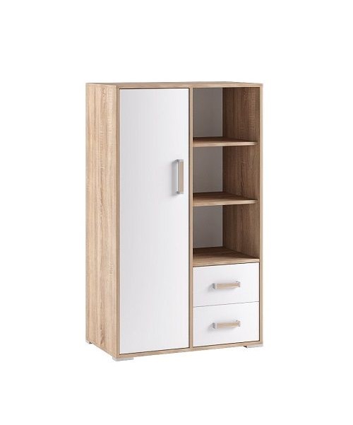 Стеллаж книжный малый Бланка, белый