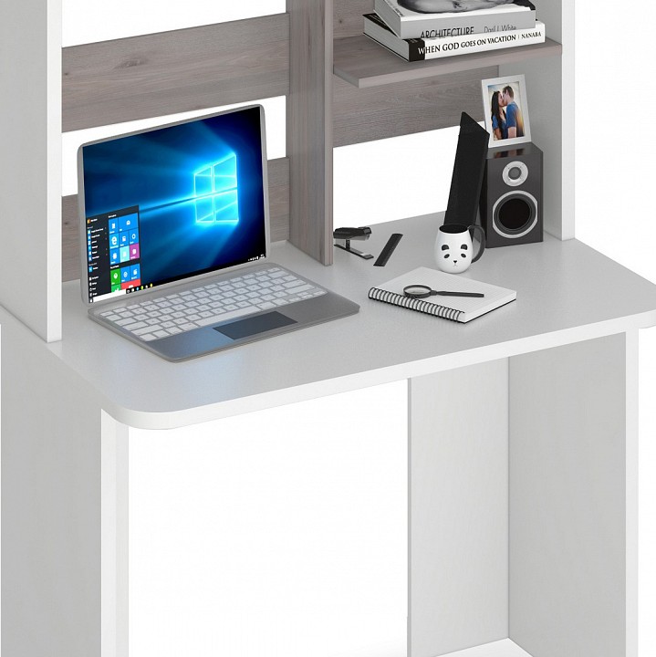 Стол компьютерный Домино Lite СКЛ-Прям100Р+НКЛ-100