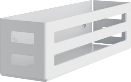 24954510000 UNIVERSALARTIKEL Корзинка для мыла, настенный монтаж, съёмная, со скрытым креплением, со сливными прорезями, белый (RAL 9010)