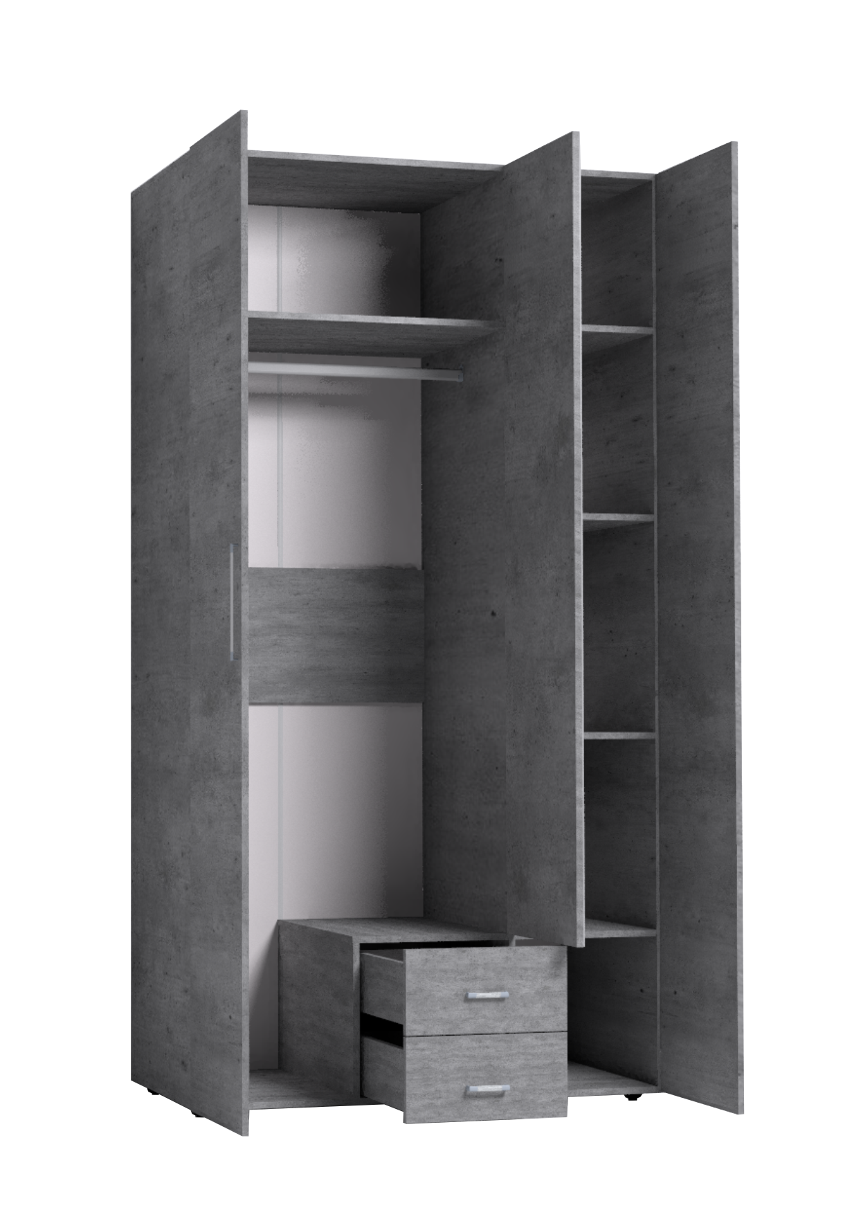 Шкаф для одежды и белья Монако 444, atelier светлый