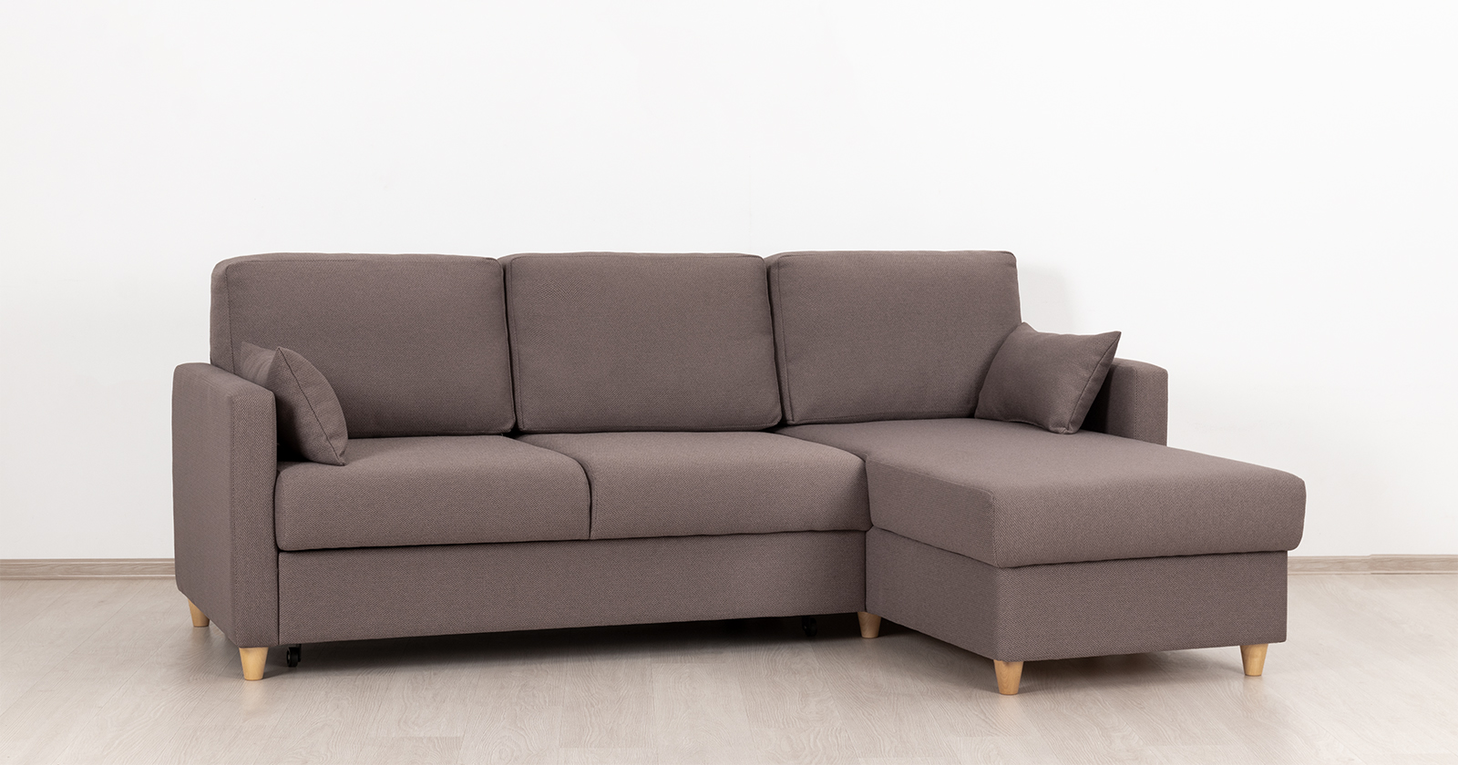 Диван кровать угловой Дилан, Коричневый