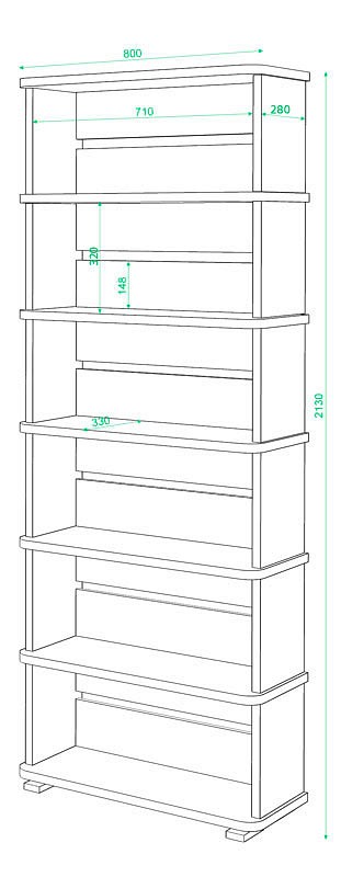Стеллаж Домино СБ-25/6