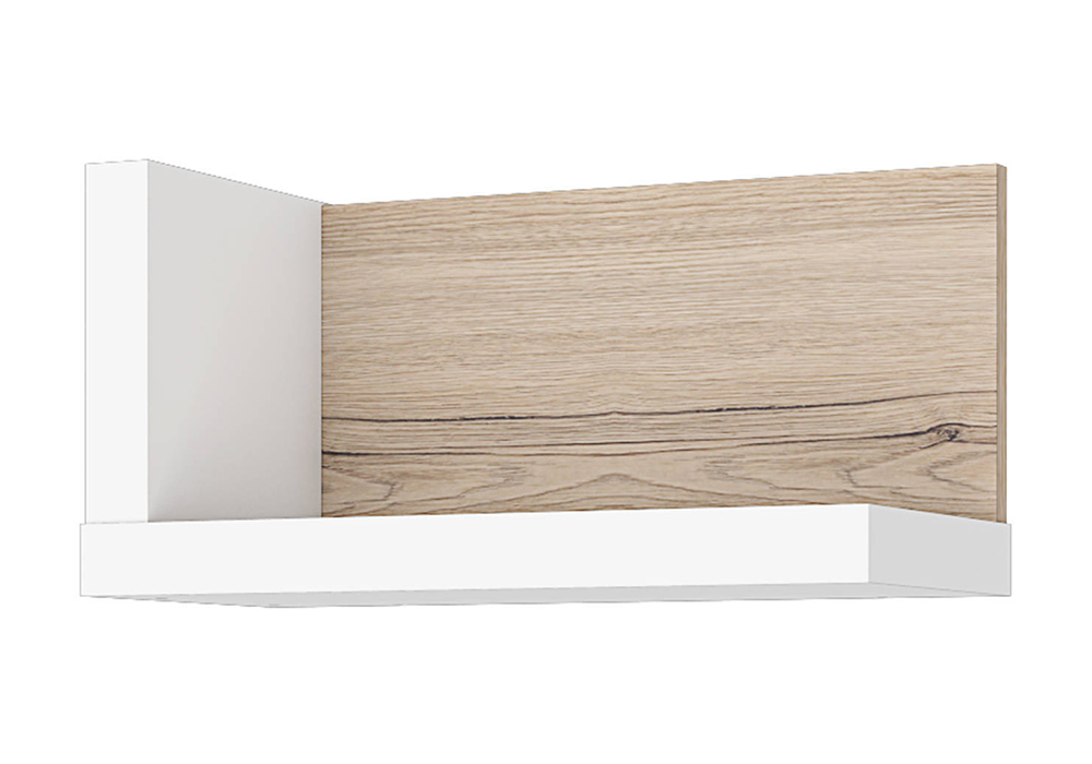 Полка навесная Венето дуб санремо / белый