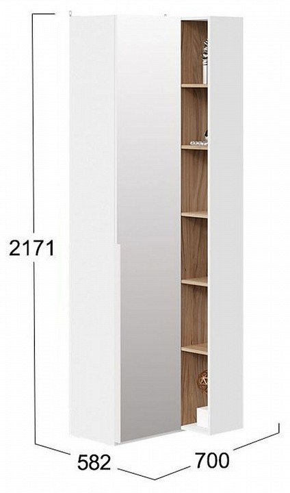 Шкаф комбинированный Порто СМ-393.21.025