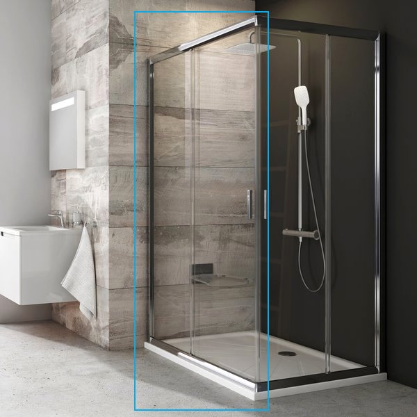 BLRV2K-120 дверь для комбинации с дверью блестящий + стекло Транспарент