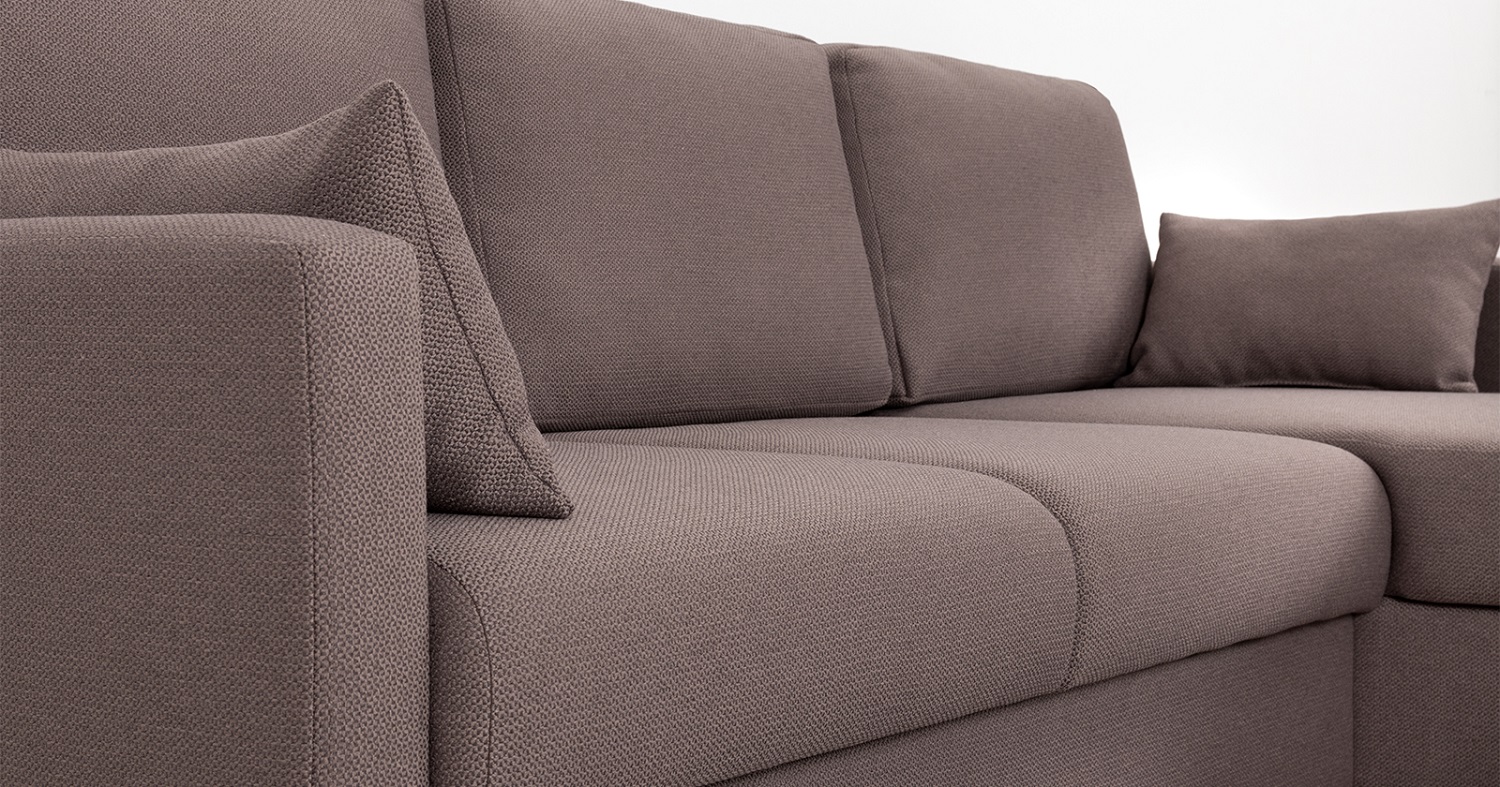 Диван кровать угловой Дилан, Коричневый