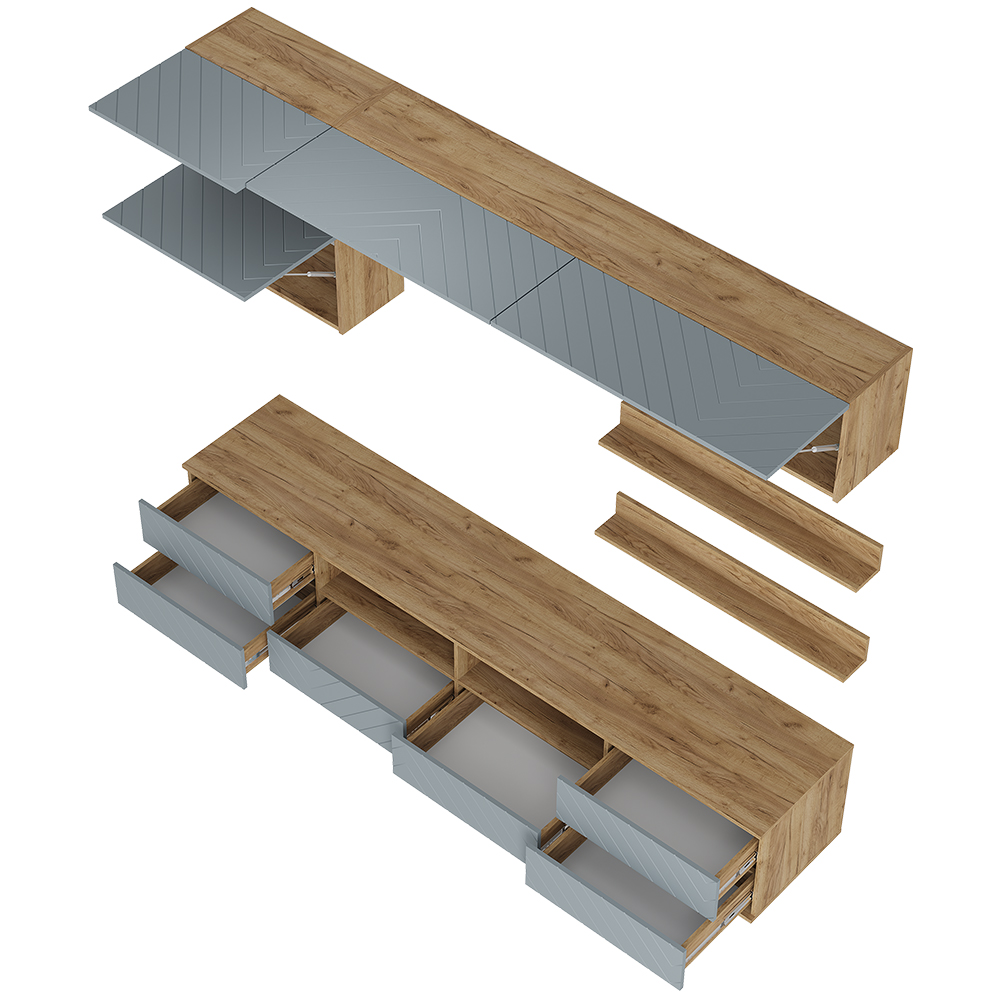 Гостиная Камелия ГС-01, Крафт, Шарли бриз