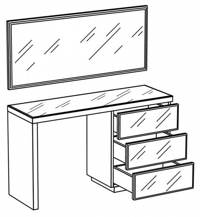 Стол туалетный Kristal bedroom