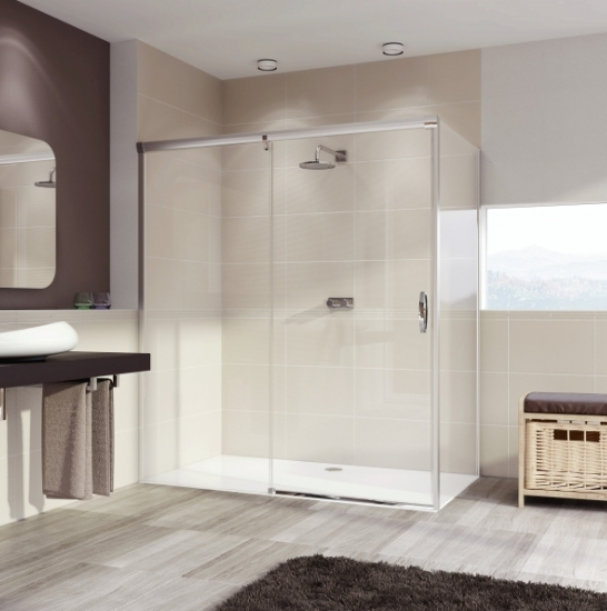 401608.092.321 AURA Боковая стенка 1000 х 2000 мм для односекционной раздвижной двери с неподвижным сегментом