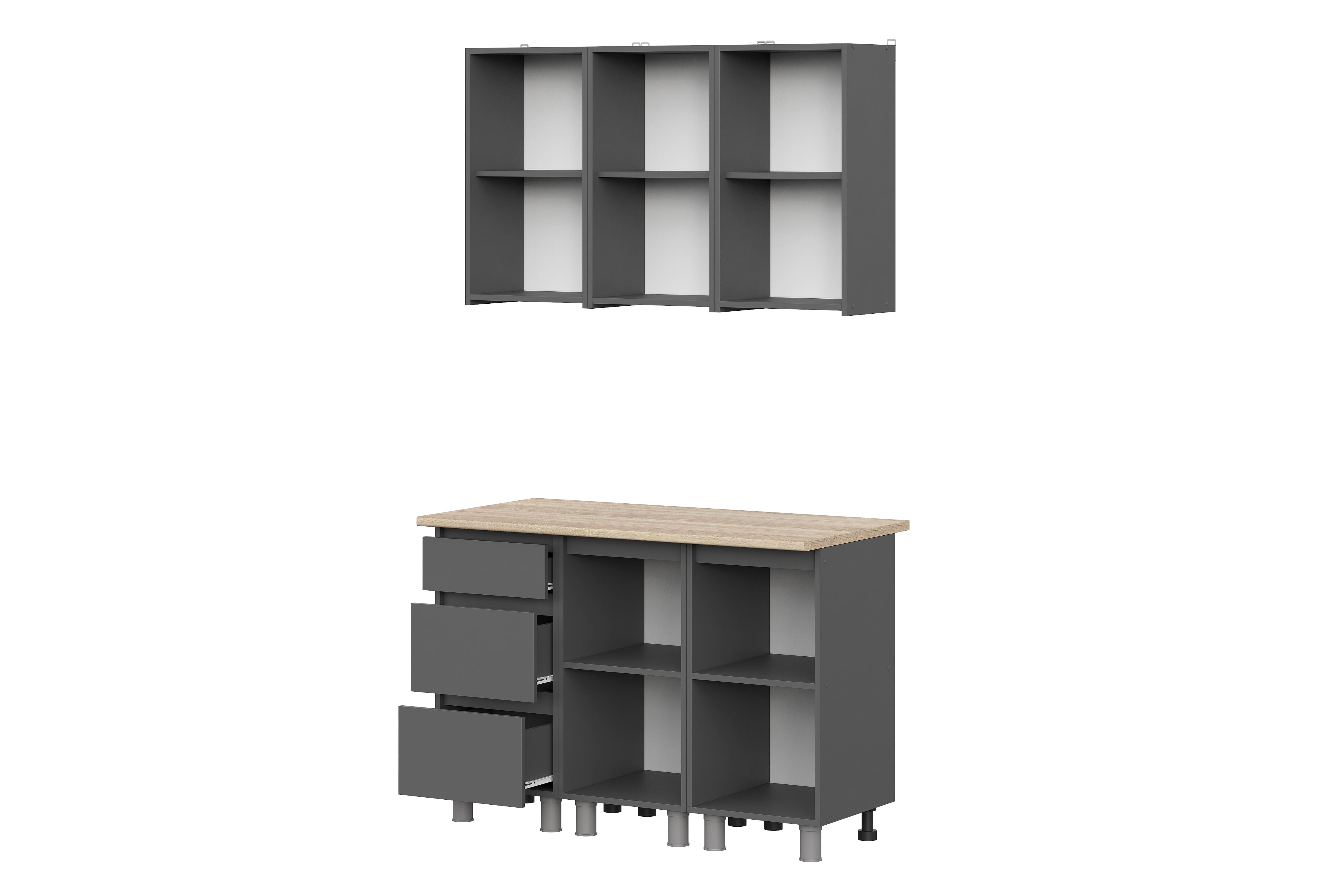 Кухня Денвер (без столешницы). Композиция 2