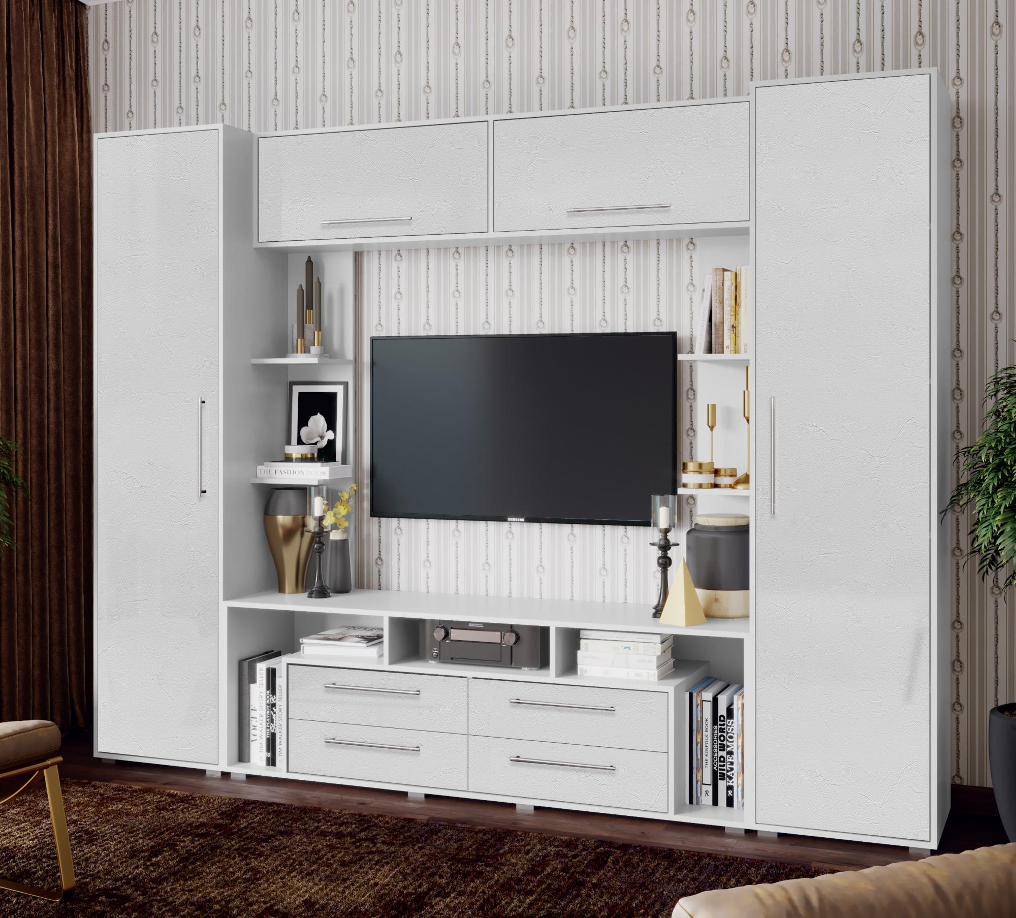 Гостиная Гармония, Пластер бьянко, Белый