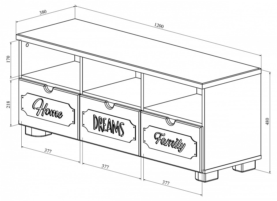 Стенка для прихожей ДримСтар