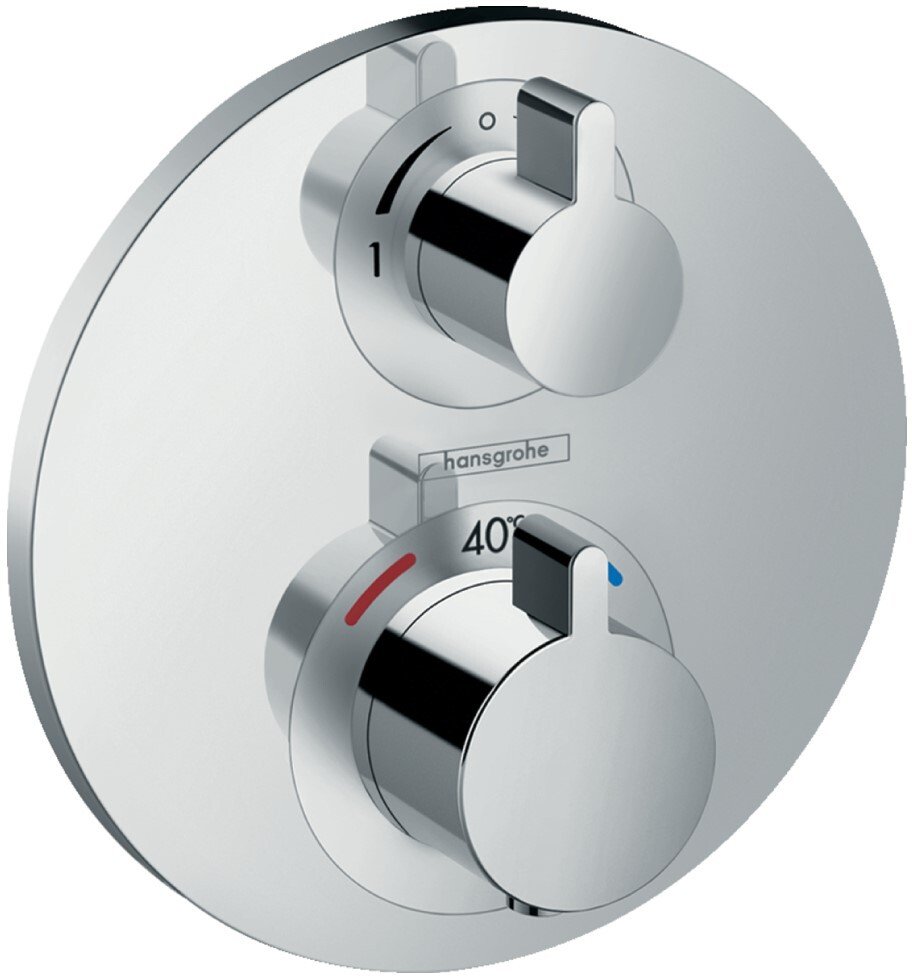 15758000 HG Ecostat S термостатический смеситель для душа (внешняя часть) 15758000 HG Ecostat S термостатический смеситель для душа (внешняя часть)