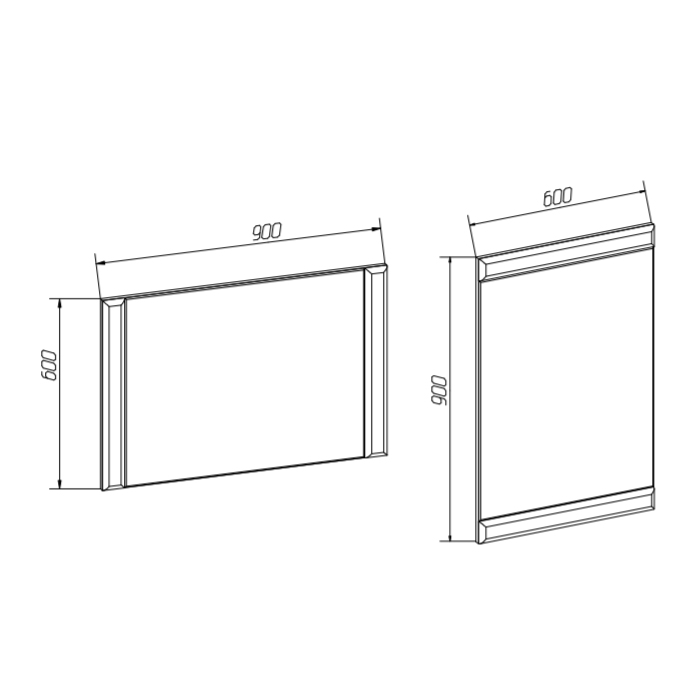 Зеркало настенное Мишель
