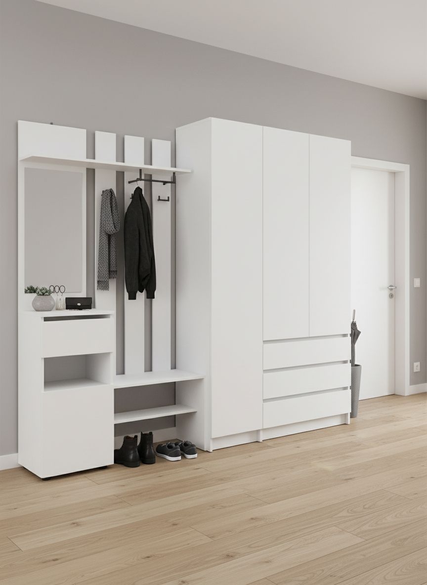 Прихожая Бали, Белый. Комплект 7