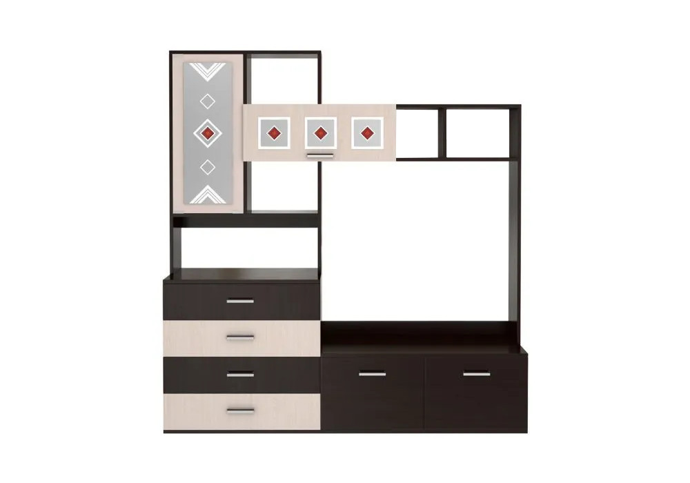 Центральная секция Белла венге / дуб атланта