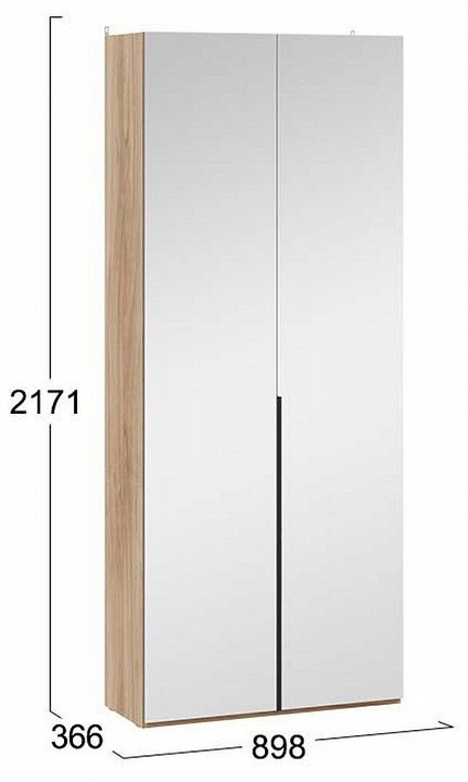 Шкаф платяной Порто СМ-393.07.224