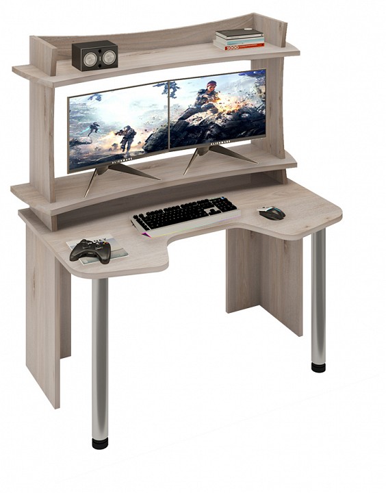 Стол компьютерный Домино Lite СКЛ-Игр140+НКИЛ140ВЛ