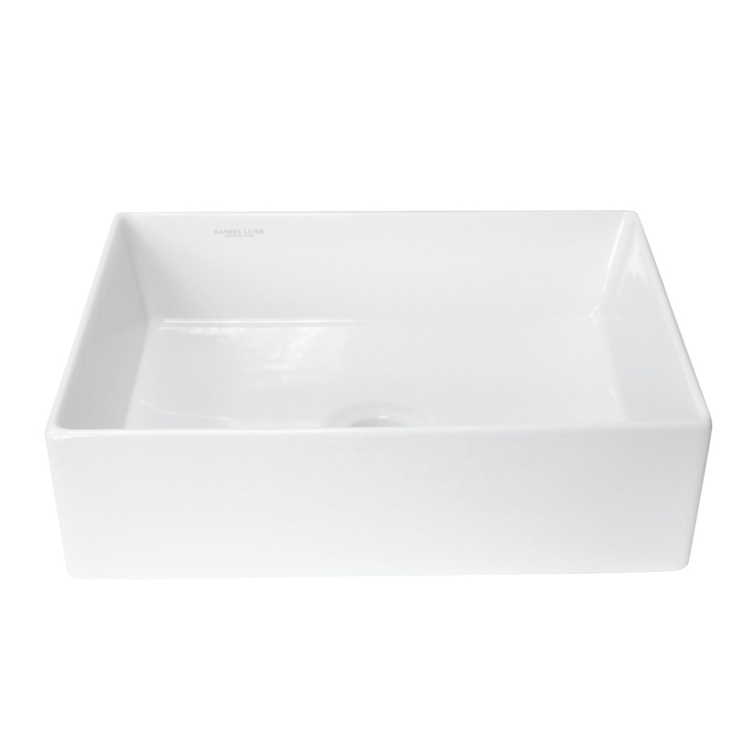 NOVEL SLIM 40 Умывальник накладной Белый S1 (WB.CT/Novel/40-N.Slim/WHT.G/S1)