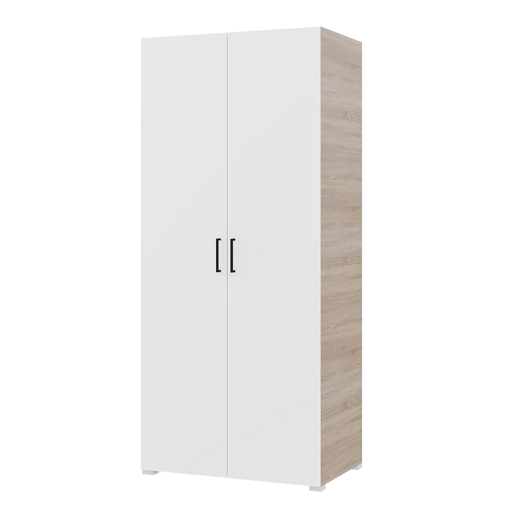 Шкаф для одежды Victor, дуб сонома/белый