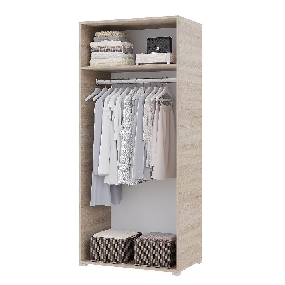 Шкаф для одежды Victor, дуб сонома/белый