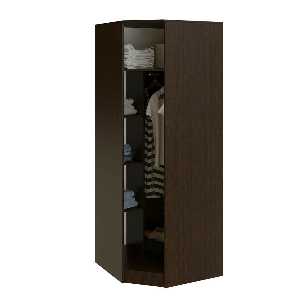 Шкаф угловой Сакура, Дуб беленый, Венге