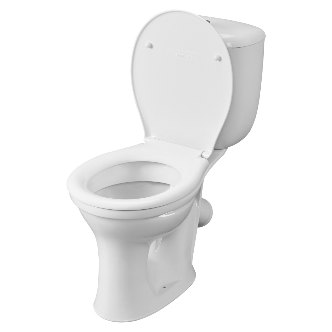 1P3016S0000BF Унитаз-компакт Виктория белый, сидение полипропилен (188016S0020B0), кос вып