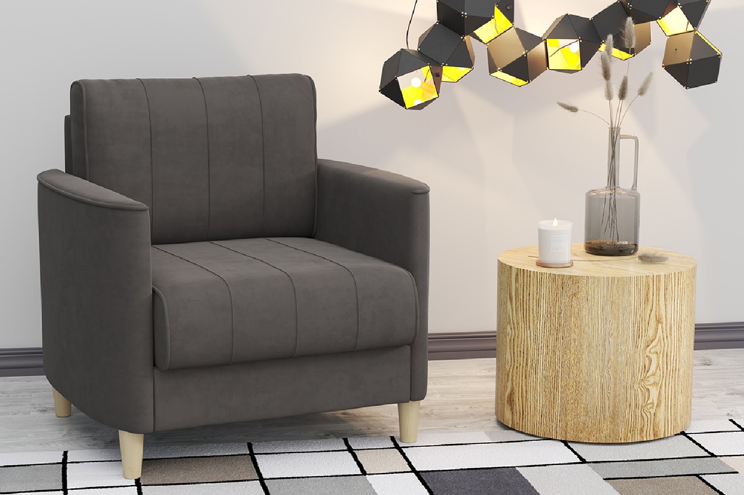 Кресло Лора Коричневое