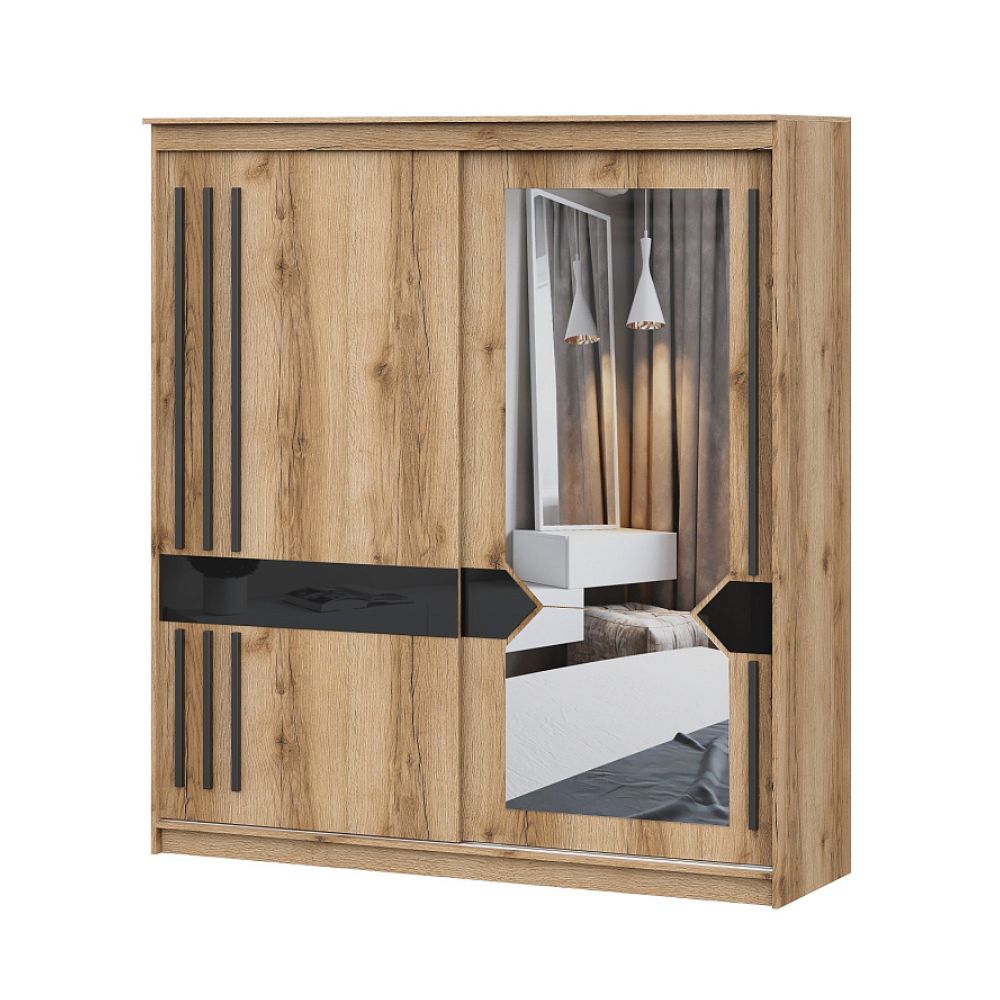 Шкаф-купе №25 2.0 м, блэк делано