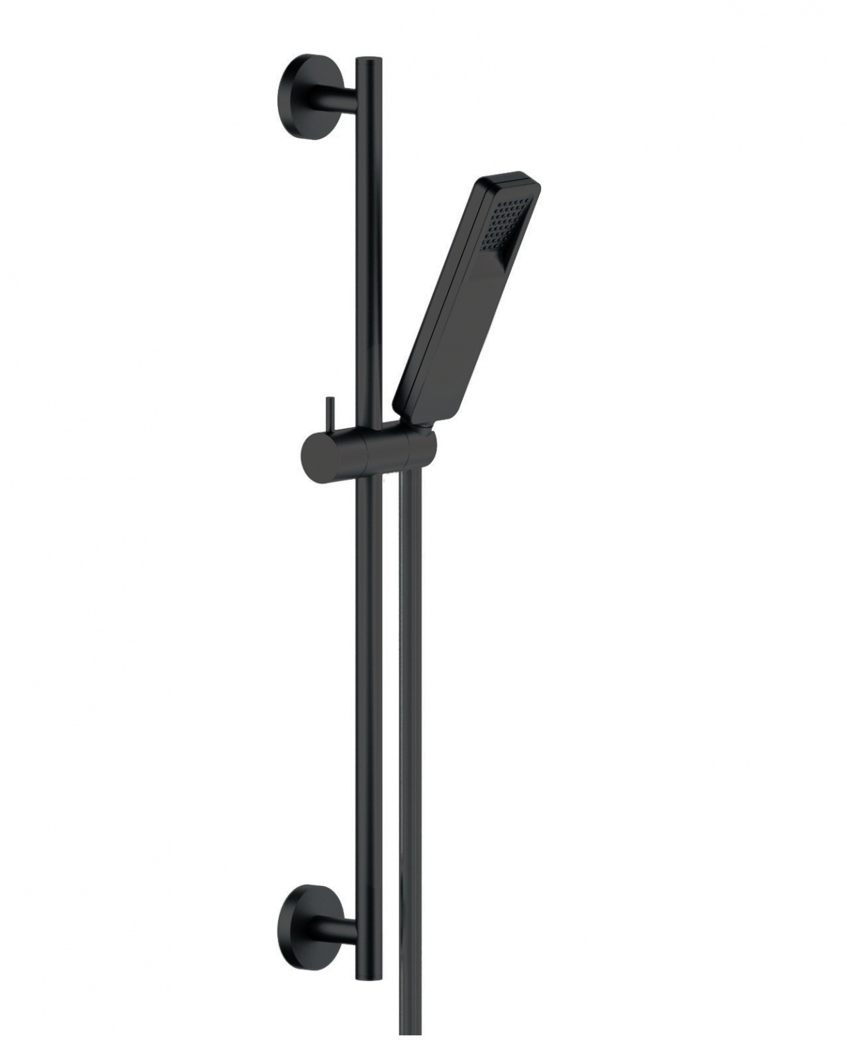 AD140/53BM душевой гарнитур 60 см 1jet (чёрный)