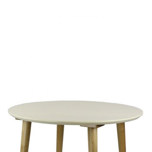 Столешница Олсон/Ронда 100х100 круг, слоновая кость