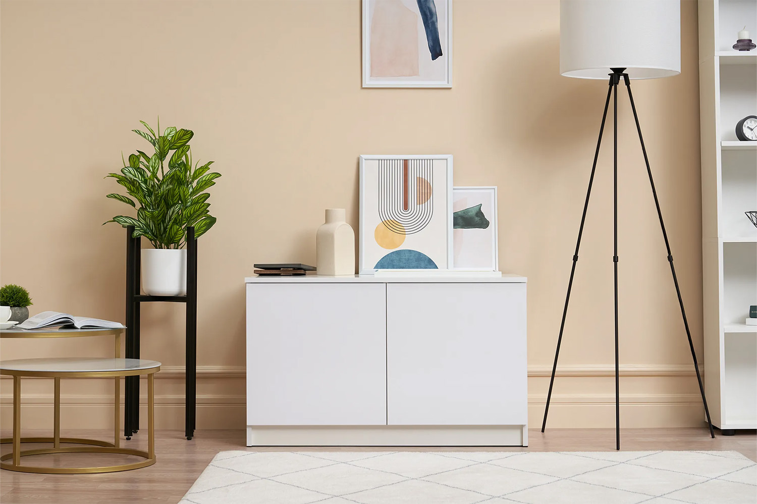 Антресоль-тумба Челси, Белый глянец холодный, Белый