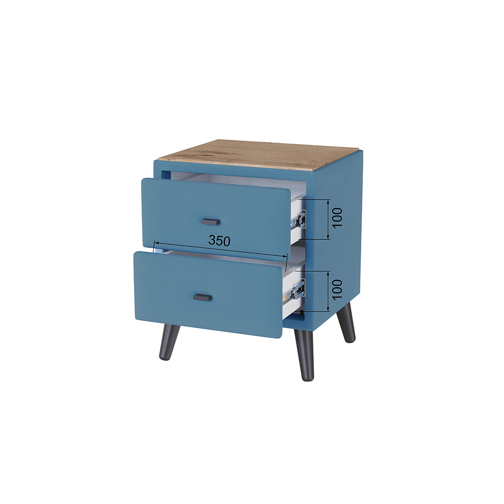 Тумба прикроватная Пай, Светло-голубой