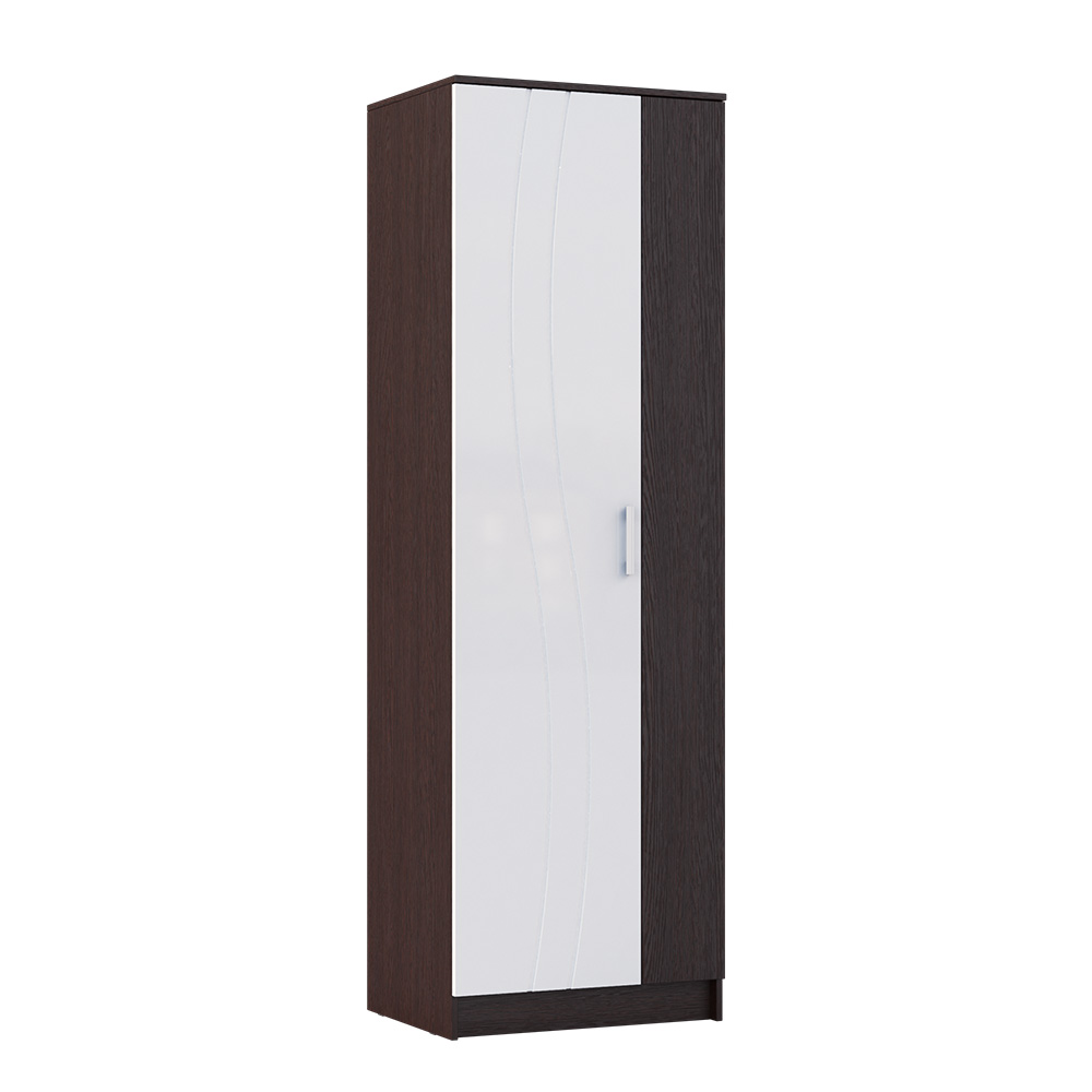 Шкаф платяной Женева, Белый глянец холодный, Венге Шкаф платяной Женева, Белый глянец холодный, Венге