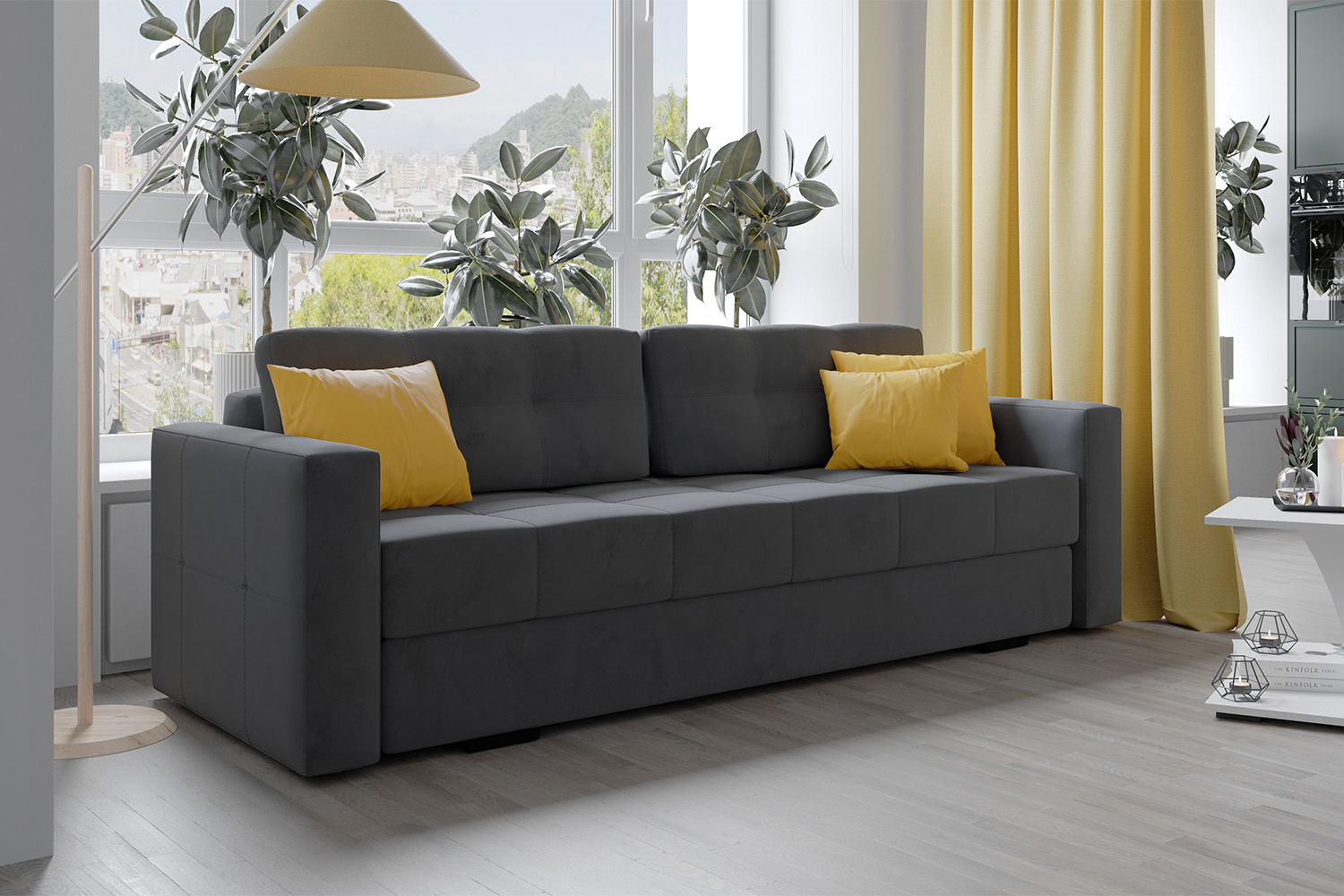 Диван раскладной Брэй, Серый