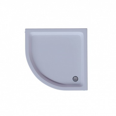 Поддон акриловый, 1/4 круга, с ножками и съемной панелью. БЕЗ СИФОНА. 100*100*15